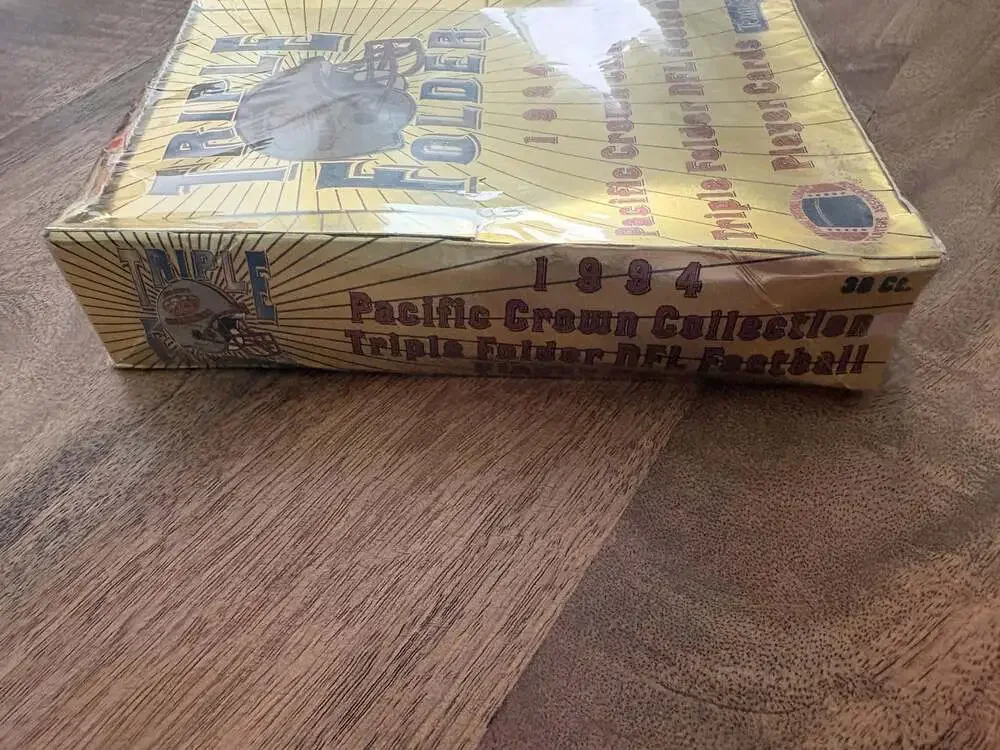 Pacific Crown Triple Folder NFL Football Cards Factory Sealed Box 1994 36 Packs
